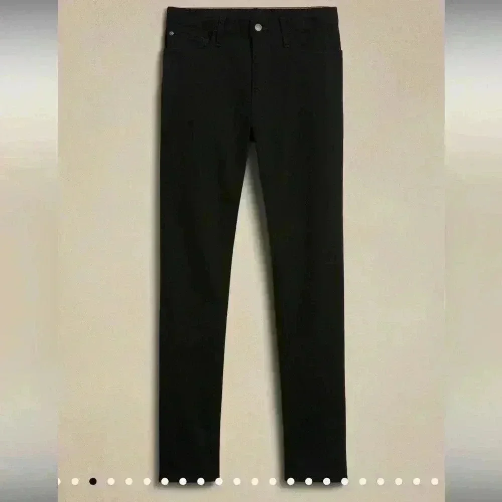 Banana Republic straight black nwot sz 35w 30L